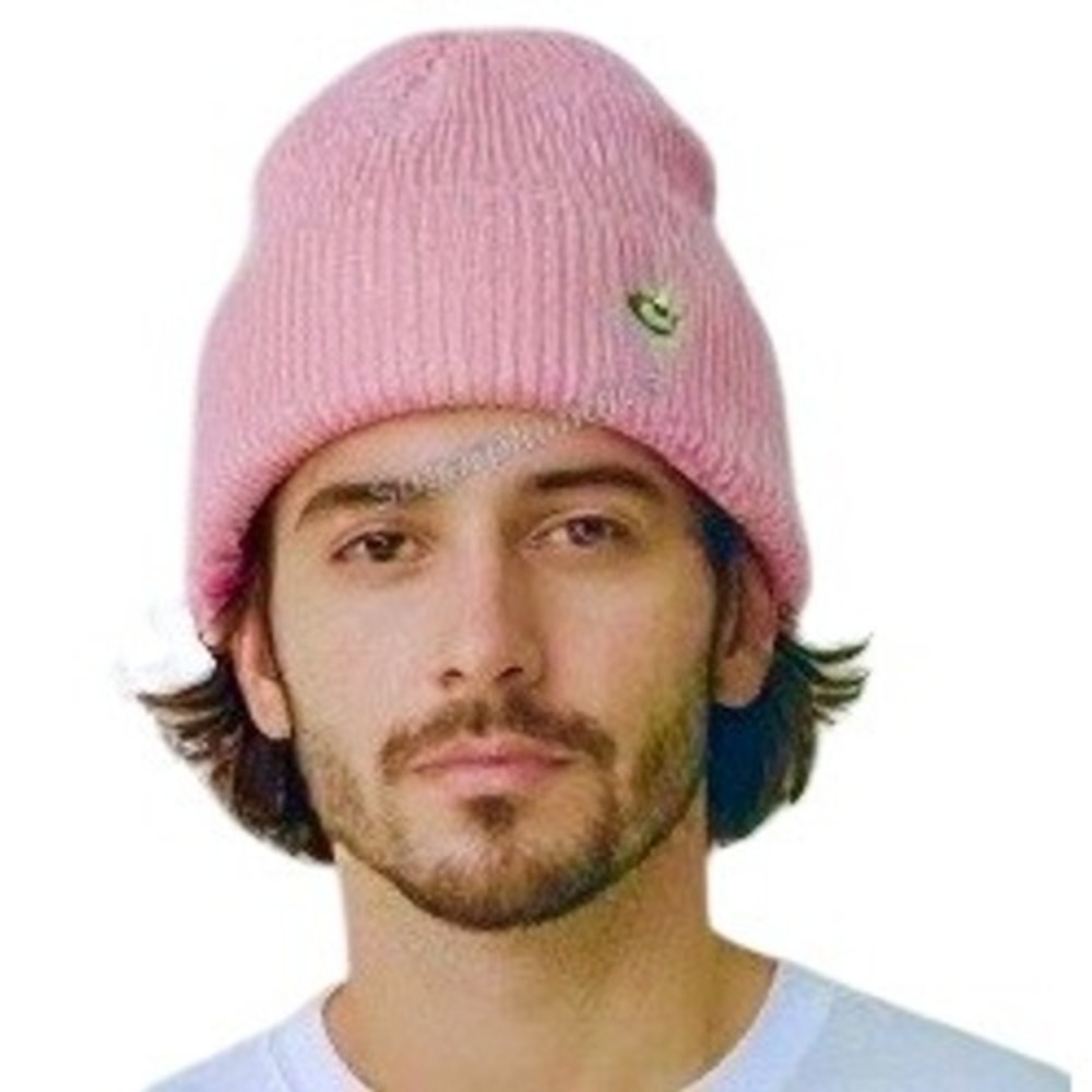 Unisex Winter Cozy Warm‎ Pink Beanie Hat Knit Machine Washable Acrylic Outdoor